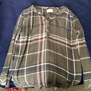 Universal thread plaid high low shirt
